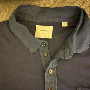 Navy Blue Bill Reid Long Sleeve Polo